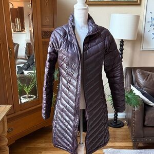 North Face Purple Quilted Puffer  coat